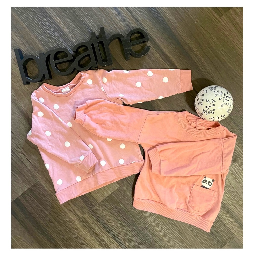 H&M 12-18 month PINK sweaters sold together